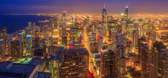 Фотообои горизонты Чикаго (city 1418)
